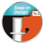 Tabbed Snap-In Bookmark Plastic Dividers, 5-Tab, 11.5 X 3, Assorted, 1 Set