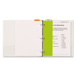 Tabbed Snap-In Bookmark Plastic Dividers, 5-Tab, 11.5 X 3, Assorted, 1 Set