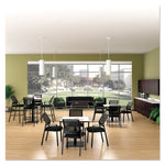 Alera QUB Series Armless L Sectional, Center Seat, 26.38" x 26.38" x 30.5", Black