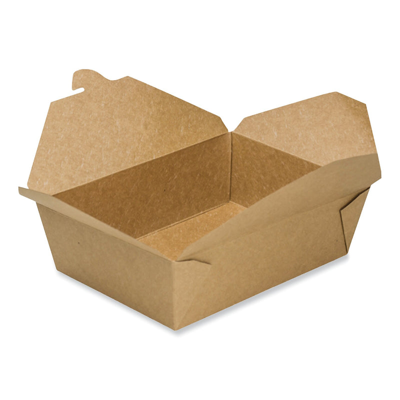 GEN Reclosable Kraft Take-Out Box, 76 oz, Paper, 200/Carton