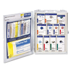 SmartCompliance Food Service Cabinet Without Medication, 25 People, 94 Pieces, Metal Case