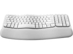 Logitech Wave Keys Wireless Ergonomic Keyboard, White (920-012402)