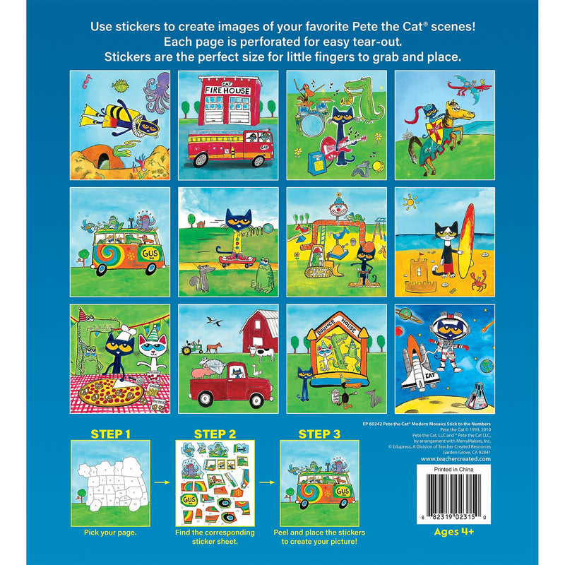Teacher Created Resources Modern Mosaics: Pete the Cat Activity Book, 2/Bundle (TCR60242-2)