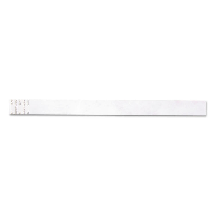 Security Wristbands, Sequentially Numbered, 10" x 0.75", Red, 100/Pack
