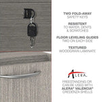 Alera Alera Valencia Series Lateral File, 2 Legal/Letter-Size File Drawers, Gray, 34" x 22.75" x 29.5"