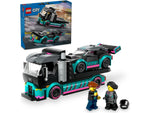 LEGO City Race Car and Car Carrier Truck, 328 Pieces (60406)