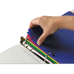 Poly Snap-In Two-Pocket Folder, 50-Sheet Capacity, 11 X 8.5, Assorted, 10/pack