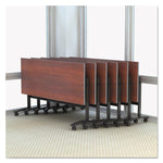 Reversible Laminate Table Top, Rectangular, 59.5w X 23.63,medium Cherry/mahogany