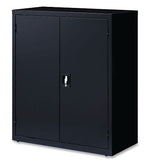 OIF 42"H Steel Storage Cabinet with 3 Shelves, Black (CM4218BK)