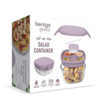 bentgo All-in-One Salad Container, 5-Compartment, Lavender, 61 oz. (BGLASSAL-L)