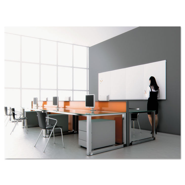 Magnetic Dry Erase Tile Board, 29.5" x 45", White Surface