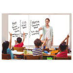 Magnetic Dry Erase Tile Board, 38.5" x 58", White Surface