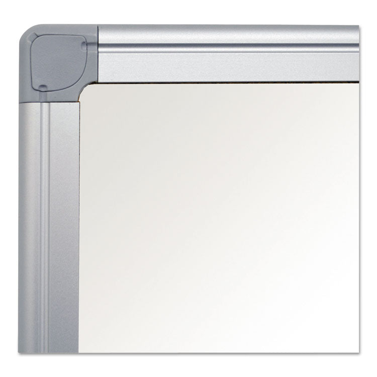 Earth Silver Easy Clean Magnetic Dry Erase Boards, 96" x 48", White Surface, Satin Aluminum Frame