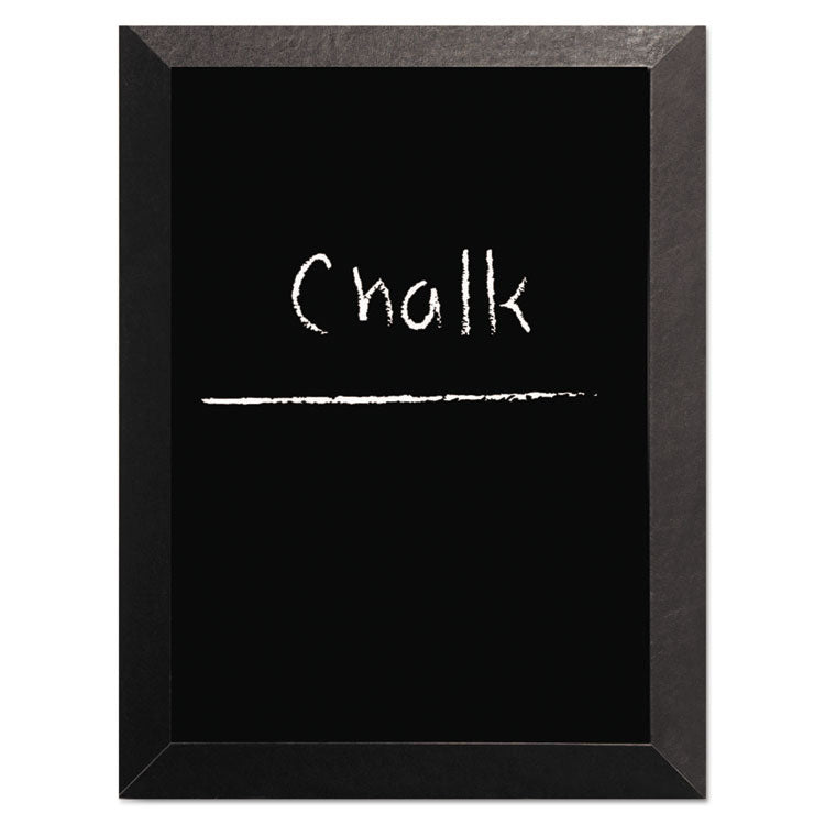 Kamashi Chalk Board, 48" x 36", Black Surface, Black Wood Frame