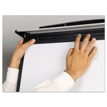 Tripod Extension Bar Magnetic Gold Ultra Dry Erase Easel, 30" x 36", White Surface, Black/Satin Aluminum Frame