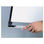 Tripod Extension Bar Magnetic Gold Ultra Dry Erase Easel, 29" x 41", White Surface, Black/Satin Aluminum Frame