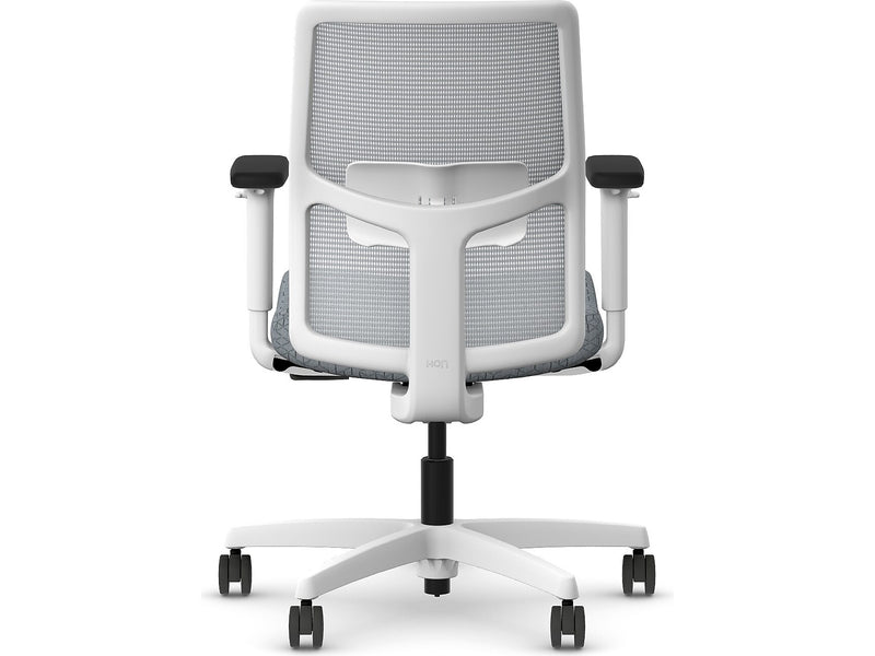 HON Ignition 2.0 Fabric/Mesh Swivel Task Chair, Basalt/Designer White (HITLMKD.Y1.A.H.IF.APX25.DW.SB.DWX)