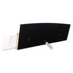 Interior Image Anti-Glare Sign Holder, Landscape, 8.5" x 2" Insert, Black/Silver