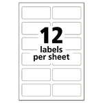 Durable Permanent Multi-Surface Id Labels, Inkjet/laser Printers, 0.75 X 1.75, White, 12/sheet, 10 Sheets/pack
