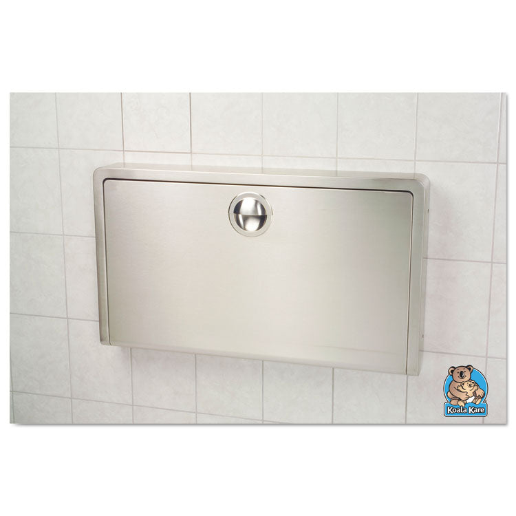 Horizontal Baby Changing Station, 35.25 X 20, Stainless Steel/beige