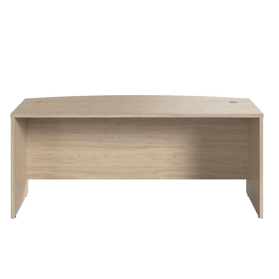 Bush Business Furniture Studio C 72"W Bow Front Desk, Natural Elm (SCD172NE)