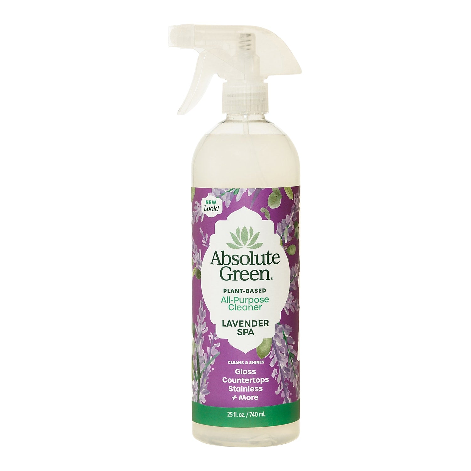 Absolute Green Eco-Friendly All-Purpose Cleaner, Lavender Spa Scent, 25 Fl Oz., 6/Carton (AG27-ST-6)