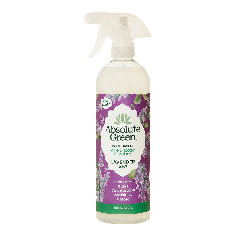 Absolute Green Eco-Friendly All-Purpose Cleaner, Lavender Spa Scent, 25 Fl Oz., 6/Carton (AG27-ST-6)