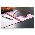 Flexible Cover Twinwire Notebooks, SCRIBZEE Compatible, 1-Subject, Wide/Legal Rule, Black/Red Cover, (70) 11 x 8.5 Sheets