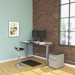 Alera AdaptivErgo Sit-Stand 3-Stage Electric Height-Adjustable Table Base w/Memory Control, 48.06 x 24.35 x 25 to 50.7, Gray
