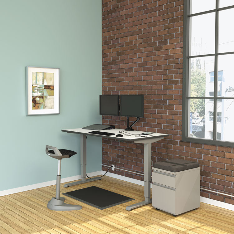 Alera AdaptivErgo Sit-Stand 3-Stage Electric Height-Adjustable Table Base w/Memory Control, 48.06 x 24.35 x 25 to 50.7, Gray