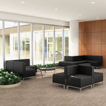 Alera QUB Series Armless L Sectional, Center Seat, 26.38" x 26.38" x 30.5", Black