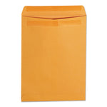 Self-Stick Open End Catalog Envelope, #10 1/2, Square Flap, Self-Adhesive Closure, 9 x 12, Brown Kraft, 250/Box