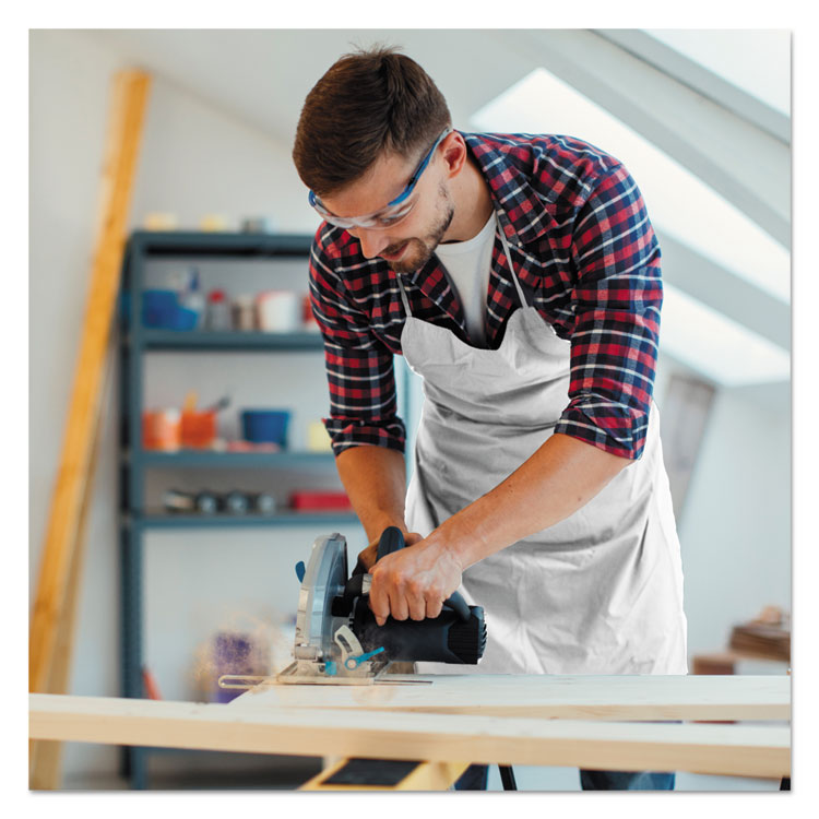 A20 Apron, 28" x 40",  One Size Fits All, White