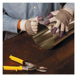 G60 PURPLE NITRILE* Cut-Resistant Gloves, EN388: 4340, 7.87" Long, Small (Size 7), Black/White, 12 Pairs/Carton