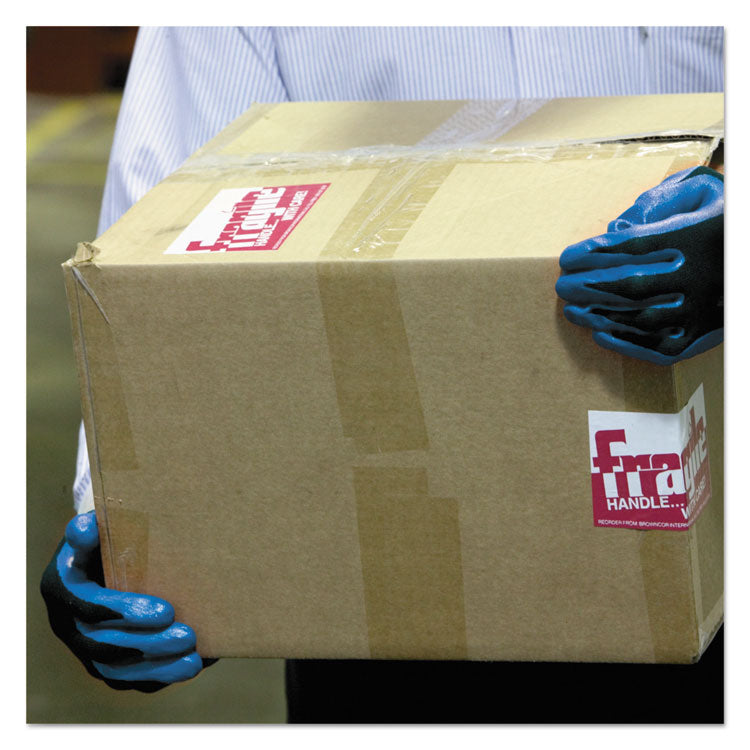 G40 Foam NITRILE* Coated Gloves, EN388: 3121X, 9.06" Long, Medium (Size 8), Blue/Black, 12 Pairs