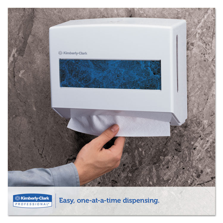 Scottfold Compact Towel Dispenser, 10.75 x 4.75 x 9, Pearl White