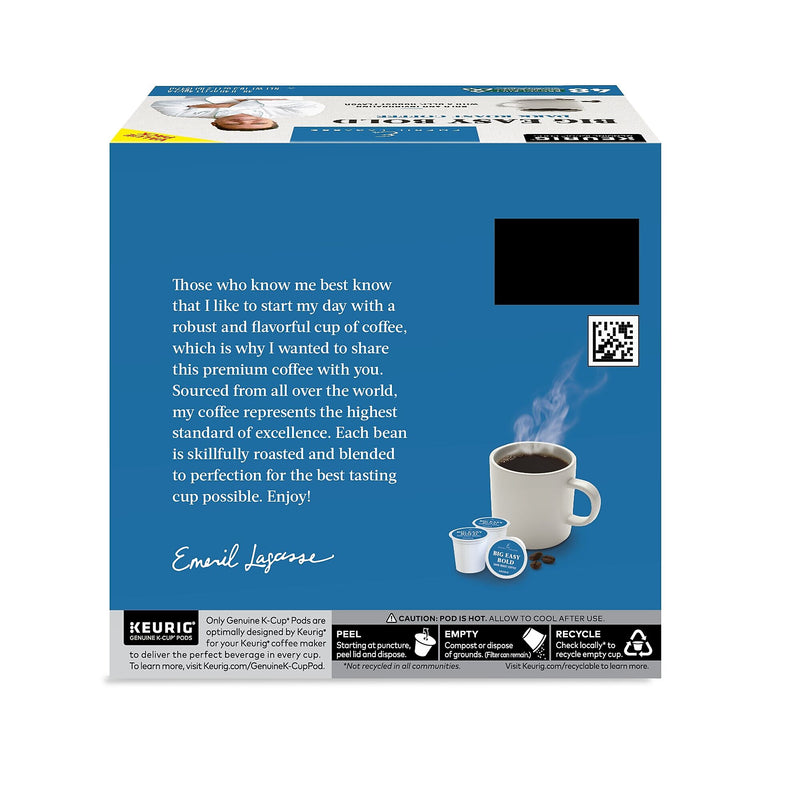 Emeril's Big Easy Bold Keurig® K-Cup® Pods, Dark Roast, 48 Count (373309)