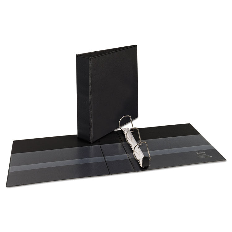 Heavy-Duty Non Stick View Binder With Durahinge And Slant Rings, 3 Rings, 2" Capacity, 11 X 8.5, Black, (5500)