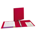 Durable Non-View Binder With Durahinge And Slant Rings, 3 Rings, 1.5" Capacity, 11 X 8.5, Red