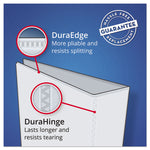 Heavy-Duty Non Stick View Binder With Durahinge And Slant Rings, 3 Rings, 2" Capacity, 11 X 8.5, Light Blue, (5501)