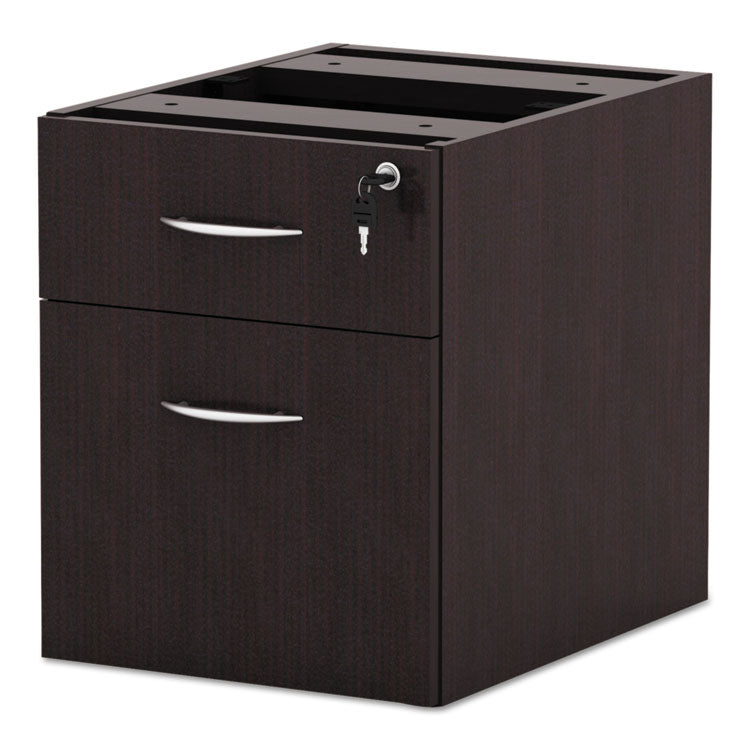 Alera Valencia Series Hanging Pedestal File, Left/right, 2-Drawers: Box/file, Legal/letter, Espresso, 15.63" X 20.5" X 19.25"