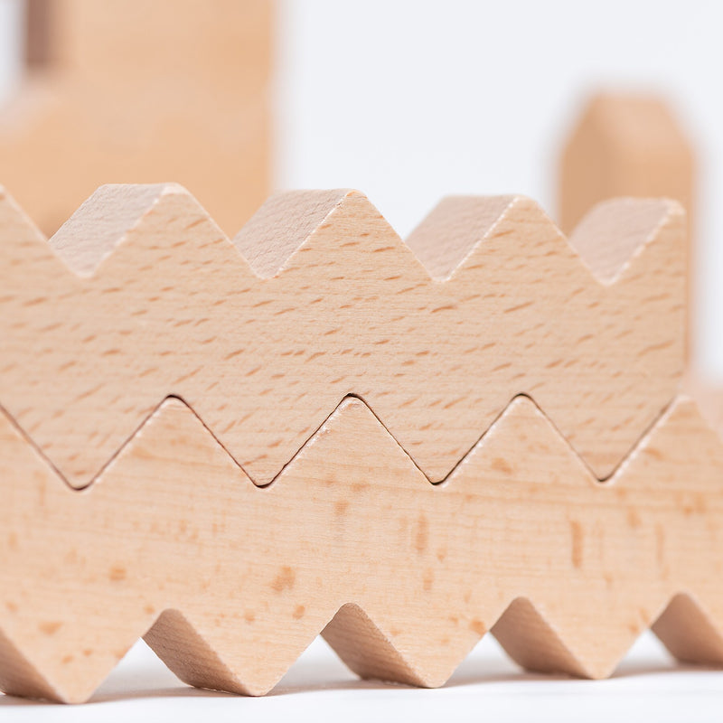 Educational Advantage ZigZag Blocks, 30 Pieces (EA-359)