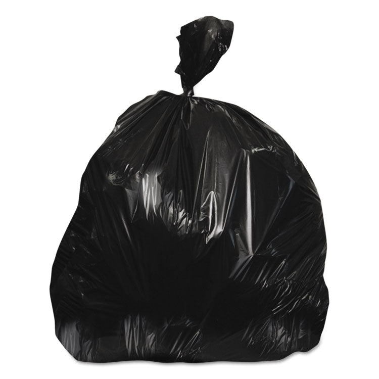 Linear Low-Density Can Liners, 45 Gal, 0.7 Mil, 40" X 46", Black, 250/carton