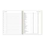 2026 Blue Sky Bespoke Letterpress Cream Hearts 8.5" x 11" Calendar Year Weekly & Monthly Planner, Plastic Cover (156227)