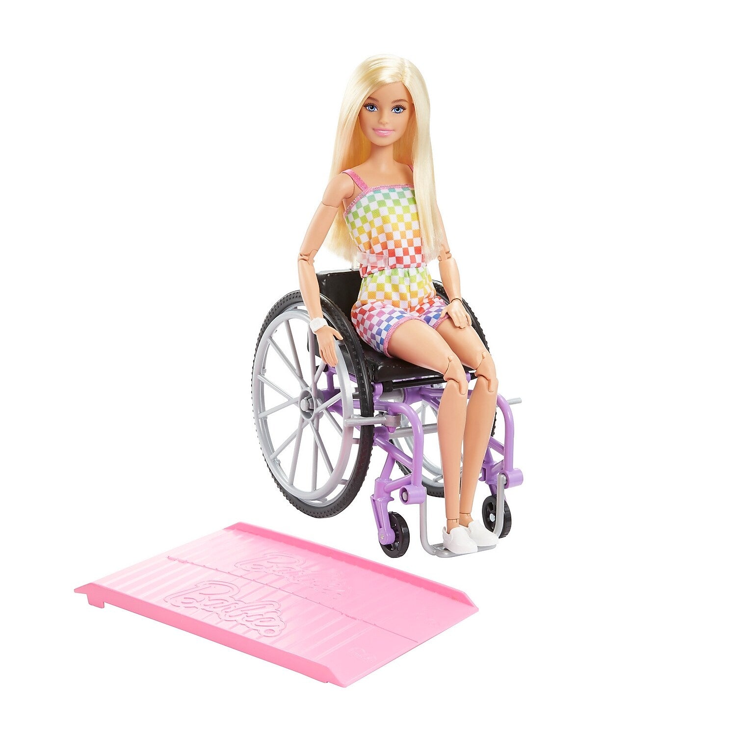 Mattel Barbie Fashionistas Doll With Wheelchair, Blond Hair, 2/Pack (HJT13)