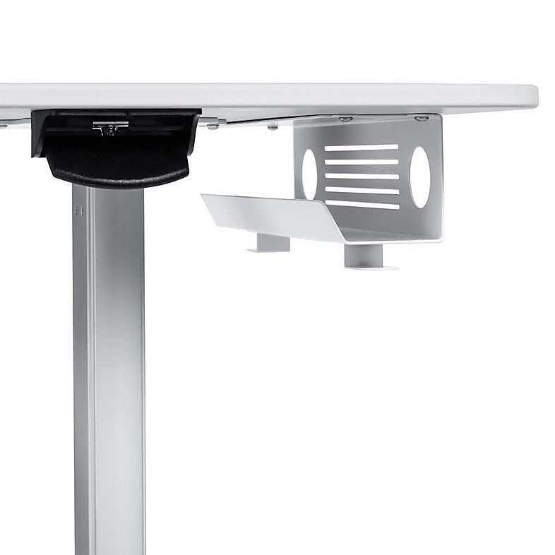 Luxor Vitalize Mobile 4-Wheel Healthcare Laptop Cart, White (MCWS002)