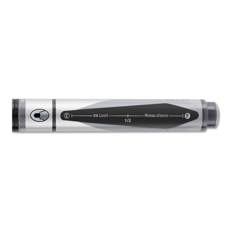Premium Glass Board Dry Erase Marker, Broad Bullet Tip, Black, Dozen