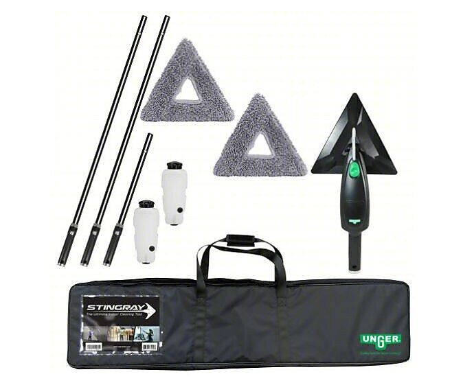 Unger Stingray Refillable Microfiber Cleaning Kit (UNGSRKB7)