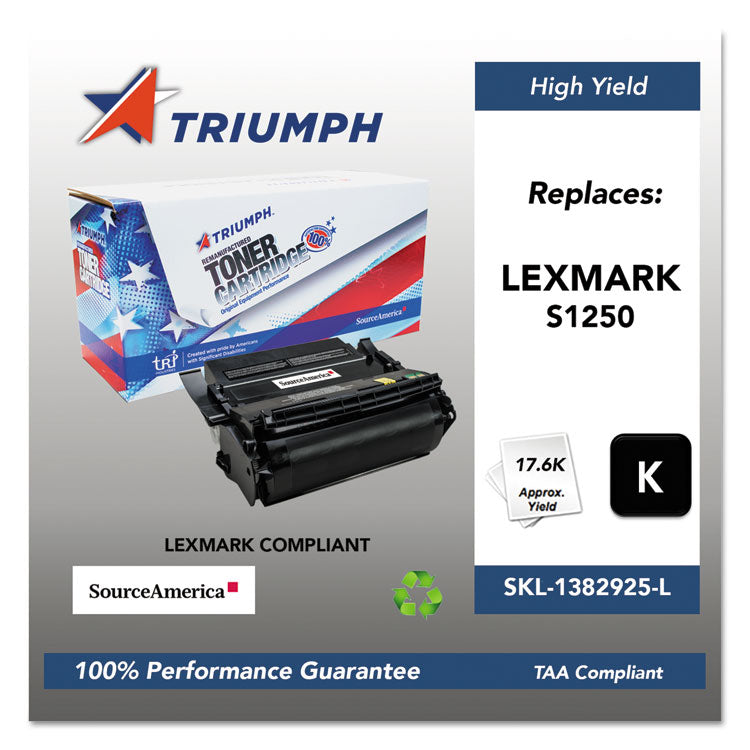 751000nsh0207 Remanufactured 1382625 High-Yield Toner, 17,600 Page-Yield, Black