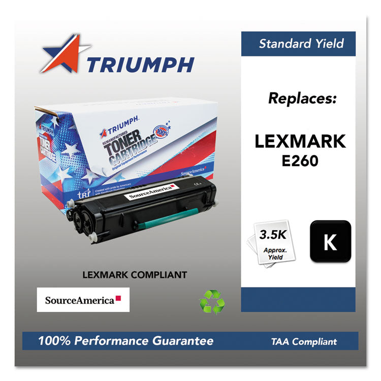 751000nsh1060 Remanufactured E260a11a Toner, 3,500 Page-Yield, Black